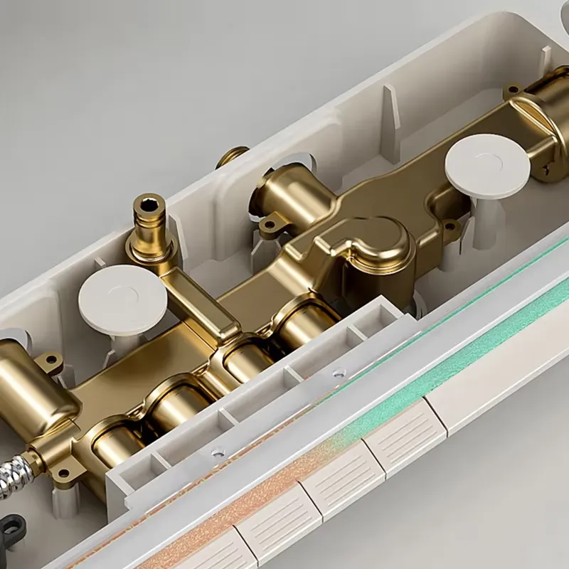Brass Digital Waterfall Shower - огляд і ціна Spa & Wellness Paradies Braunschweig