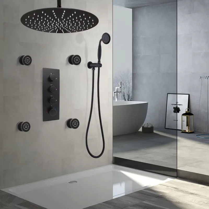 4-Piece Matte Black Ceramic Ad - огляд і ціна Spa & Wellness Paradies Braunschweig