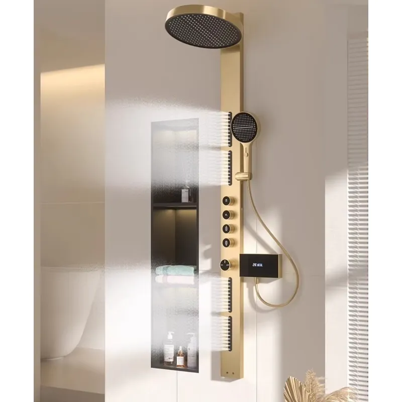Brass Rainfall Shower Panel Se - огляд і ціна Spa & Wellness Paradies Braunschweig